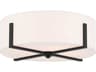 Malen 4-Light Black Drum Flush Mount
