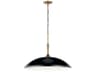 Delarosa 1-Light Black Pendant