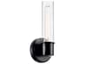 Aviv 1-Light Black Wall Sconce