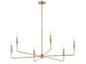 Alvaro 6-Light Champagne Bronze Chandelier