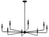 Alvaro 8-Light Black Chandelier
