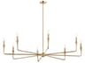 Alvaro 8-Light Champagne Bronze Chandelier