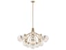 Silvarious 16-Light Champagne Bronze Chandelier