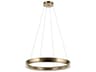 Larousse 1-Light Champagne Bronze Round Pendant