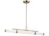 Riven 1-Light Champagne Bronze Linear Island Pendant