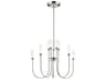 Moraine 10-Light Polished Nickel Cylinder Chandelier