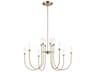 Moraine 12-Light Champagne Bronze Cylinder Chandelier