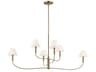 Eadie 6-Light Champagne Bronze Tiered Island Pendant