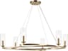 Harpin 6-Light Champagne Bronze Candelabra Cylinder Chandelier