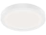 Ara White Round Flush Mount