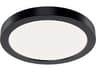 Ara White Black LED Round Flush Mount
