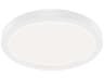 Ara White Round Flush Mount