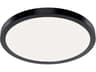 Ara White Black LED Round Flush Mount