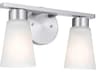 Stamos 2-Light Brushed Nickel Vanity Light