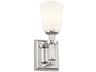 Rosalind 1-Light Polished Nickel Crystal Wall Sconce