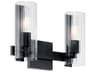 Jemsa 2-Light Black Vanity Light