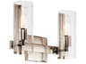 Jemsa 2-Light Polished Nickel Vanity Light