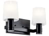 Adani 2-Light Black Vanity Light