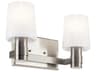 Adani 2-Light Brushed Nickel Vanity Light