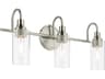 Kavi 3-Light Brushed Nickel Vanity Light