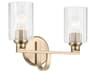 Gioe 2-Light Champagne Bronze Vanity Light