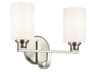 Gioe 2-Light Brushed Nickel Vanity Light
