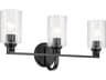 Gioe 3-Light Black Vanity Light