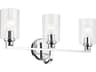 Gioe 3-Light Chrome Vanity Light