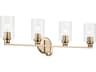 Gioe 4-Light Champagne Bronze Vanity Light