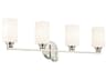 Gioe 4-Light Brushed Nickel Vanity Light