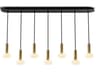 Combi Linear Pendant Light Brass Customizable