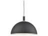 Archibald 1-Light Black Gold Dome Pendant