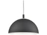Archibald 1-Light Black Gold Dome Pendant