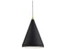 Dorothy 1-Light Black Gold Pendant