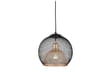Gibraltar 1-Light Black Gold Globe Mini Pendant