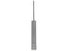 Milca 1-Light Gray Cylinder Mini Pendant