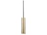 Milca 1-Light Gold Cylinder Mini Pendant