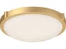 Floyd Brushed Gold Round Flush Mount