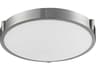 Floyd Brushed Nickel Round Flush Mount