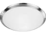 Malta 1-Light Brushed Nickel Dome Flush Mount