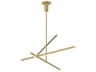 Vega Brushed Gold Linear Chandelier