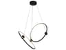 Isho Black Round Chandelier