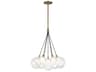 Bolla Brushed Gold Globe Chandelier