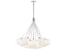 Bolla Opal Glass Clear Globe Chandelier