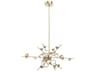 Geode Brushed Gold Sputnik Chandelier