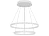 Cerchio White Round Chandelier