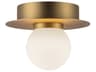 Elixir Brushed Gold Globe Flush Mount