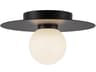Elixir Black Globe Flush Mount