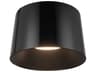 Etta Jet Black Drum Flush Mount