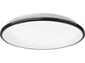 Brook Black Round Flush Mount